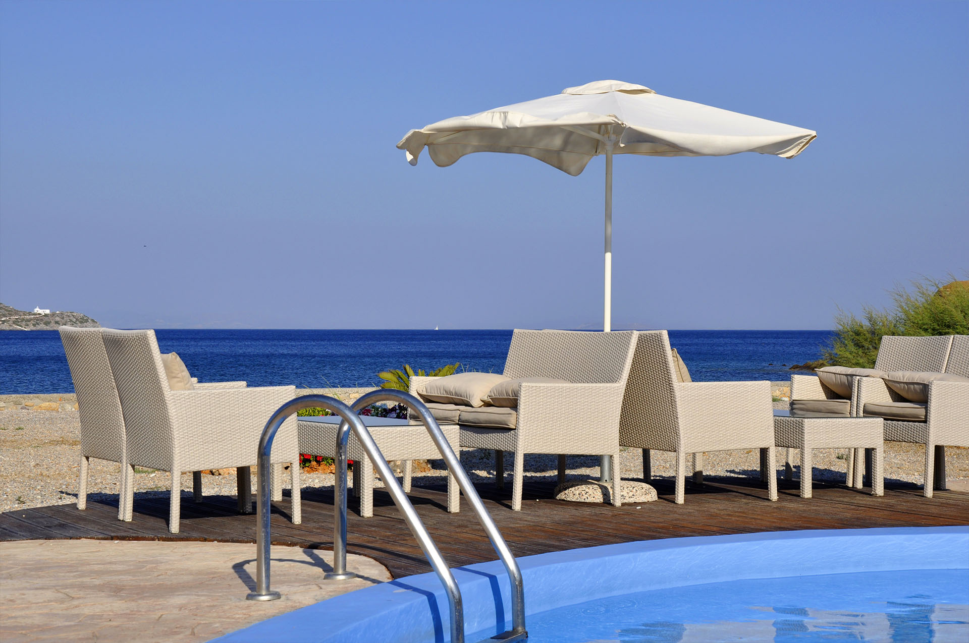 Tony's Beach in Agía Marína, Greece